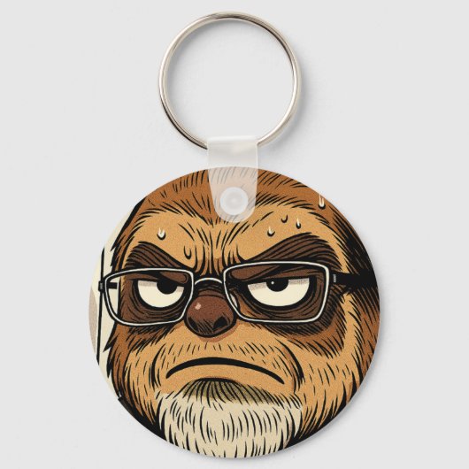 Phil Elmore Agitated Sloth Keychain (Achterkant)