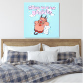 Phil - Giving Up is for Rookies Canvas Print (Insitu (Slaapkamer))