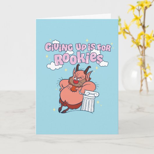 Phil - Giving Up is for Rookies Card Kaart (Gele Bloem)