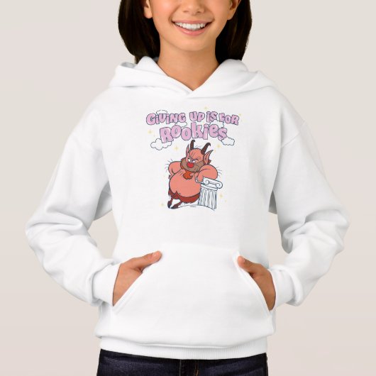Phil - Giving Up is for Rookies Hoodie (Voorkant)