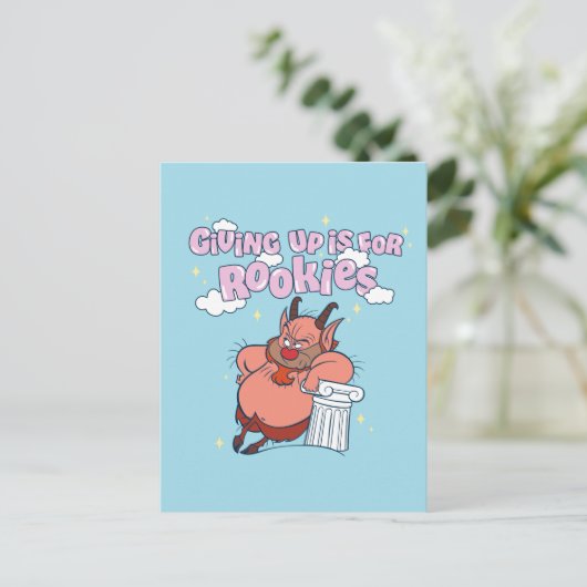 Phil - Giving Up is for Rookies Postcard Briefkaart (Staand voorkant)