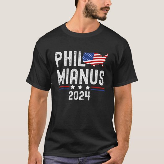 Phil Mianus Funny Presidentiële verkiezingen 2024 T-shirt (Voorkant)