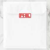 Phil Stamp Ronde Sticker (Tas)