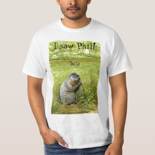 Phil T-shirt Groundhog Day Phil (Voorkant)