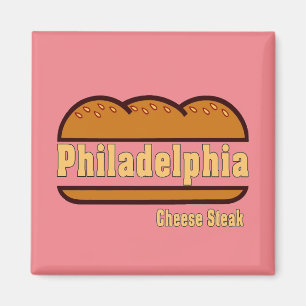 Philadelpese Steak, veranderingskleuren, voeg teks Magneet