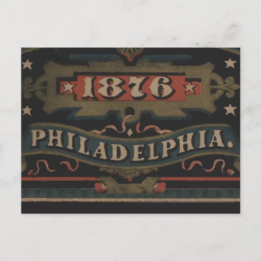 Philadelphia 1876 pennsylvania briefkaart (Voorkant)