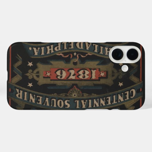 Philadelphia 1876 pennsylvania Case-Mate iPhone case (Achterkant (horizontaal))