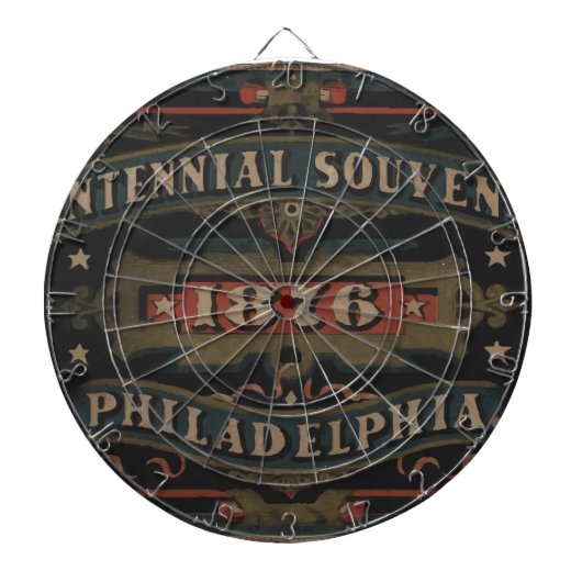 Philadelphia 1876 pennsylvania dartbord (Voorkant)