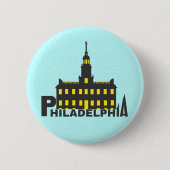 Philadelphia 1 ronde button 5,7 cm (Voorkant)