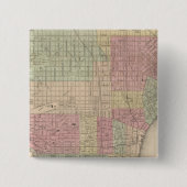 Philadelphia 2 vierkante button 5,1 cm (Voorkant)