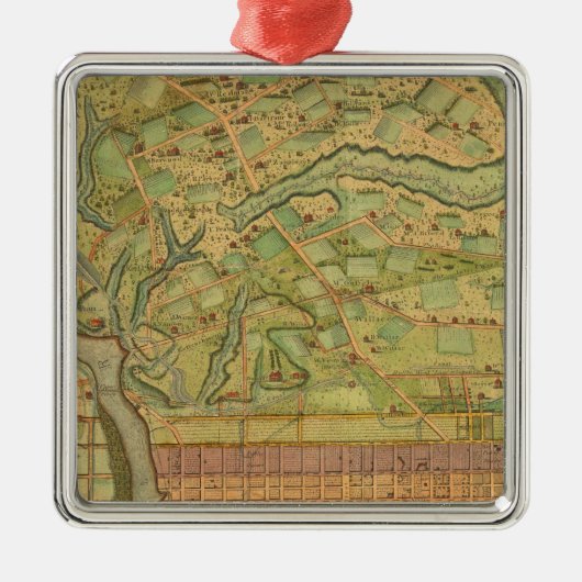 Philadelphia 5 metalen ornament (Voorkant)