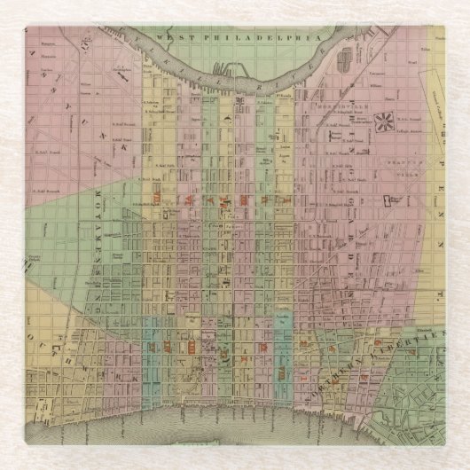 Philadelphia 6 glazen onderzetter (Voorkant)