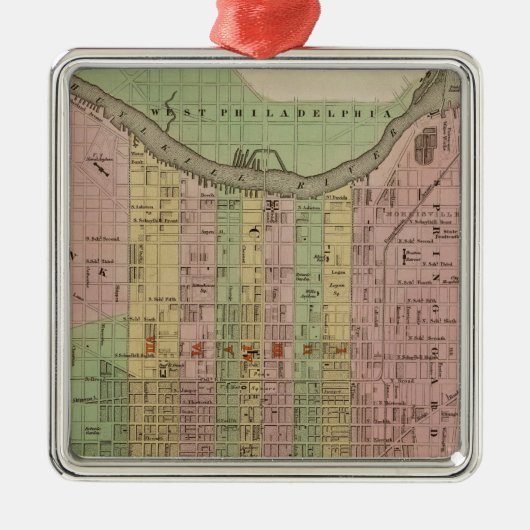 Philadelphia 6 metalen ornament (Voorkant)