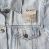 Philadelphia 6 vierkante button 5,1 cm (In situ)