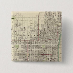 Philadelphia 8 vierkante button 5,1 cm