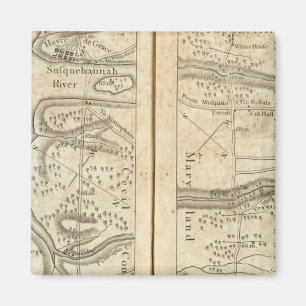 Philadelphia aan de Washington Road Map Magneet