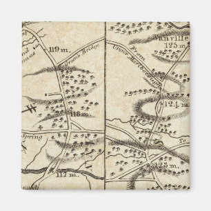 Philadelphia aan de Washington Road Map Magneet