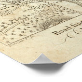 Philadelphia aan de Washington Road Map Poster (Hoek)