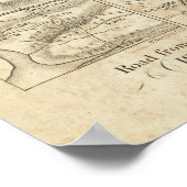 Philadelphia aan Washington Road Map 4 Poster (Hoek)