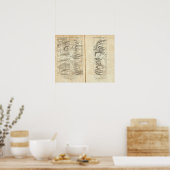 Philadelphia aan Washington Road Map 4 Poster (Keuken)