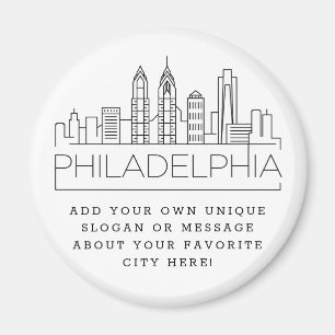 Philadelphia   Aangepast stadsbericht of slogan Magneet