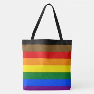 Philadelphia Acht Strepen Regenboog Pride Vlag Tote Bag