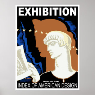 Philadelphia American Design Exhibit Poster