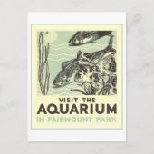  Philadelphia Aquarium Travel Poster Briefkaart (Voorkant)