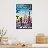 Philadelphia Art Philly Reisposter Ga Greyhound Poster (Keuken)