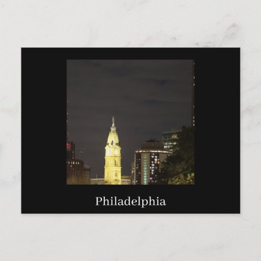 Philadelphia at Night Postcard Briefkaart (Voorkant)