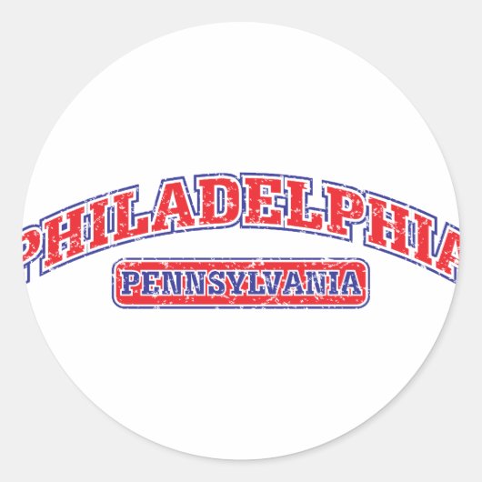 Philadelphia Athletic Ronde Sticker (Voorkant)