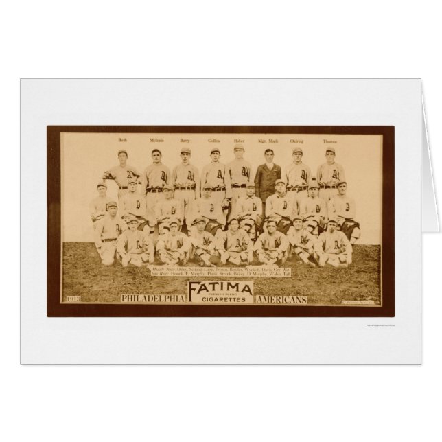Philadelphia Athletics 1913 (Voorkant Horizontaal)