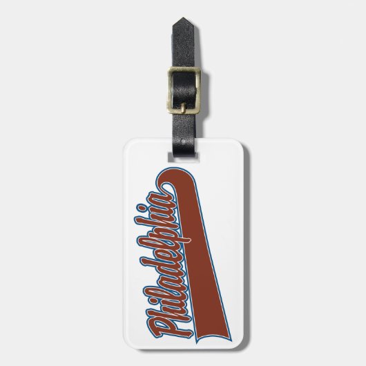 Philadelphia Bagagelabel (Voorkant verticaal)