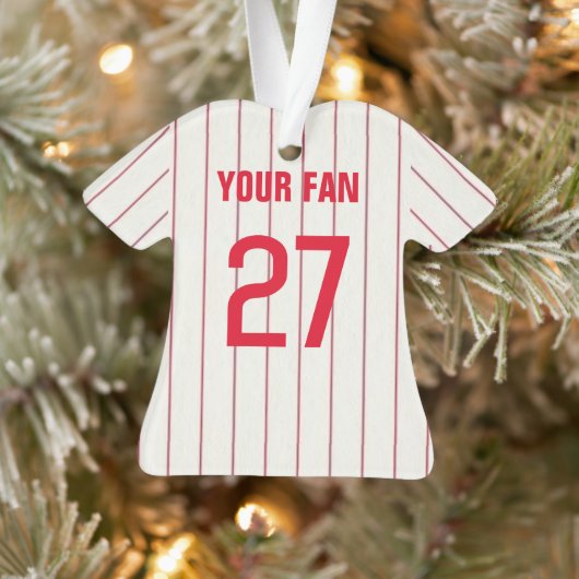 Philadelphia Baseball Jersey Ornament (Boom)