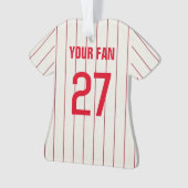 Philadelphia Baseball Jersey Ornament (voorkant)