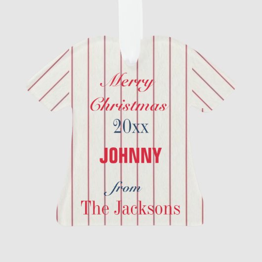 Philadelphia Baseball Jersey Ornament (achterkant)