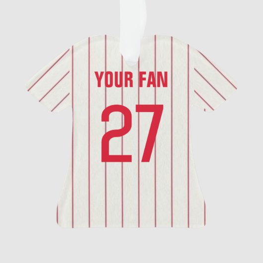 Philadelphia Baseball Jersey Ornament (voorkant)