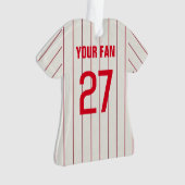 Philadelphia Baseball Jersey Ornament (voorkant)