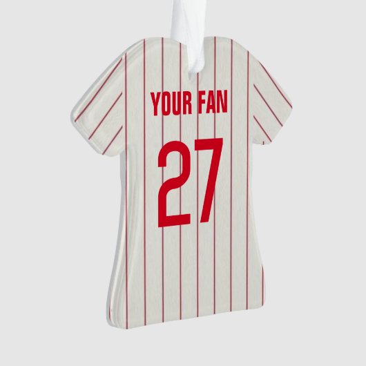 Philadelphia Baseball Jersey Ornament (voorkant)