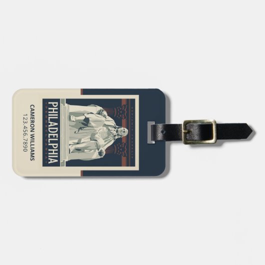 Philadelphia | Benjamin Franklin Institute Bagagelabel (Voorkant horizontaal)