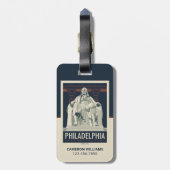 Philadelphia | Benjamin Franklin Institute Bagagelabel (Achterkant verticaal)