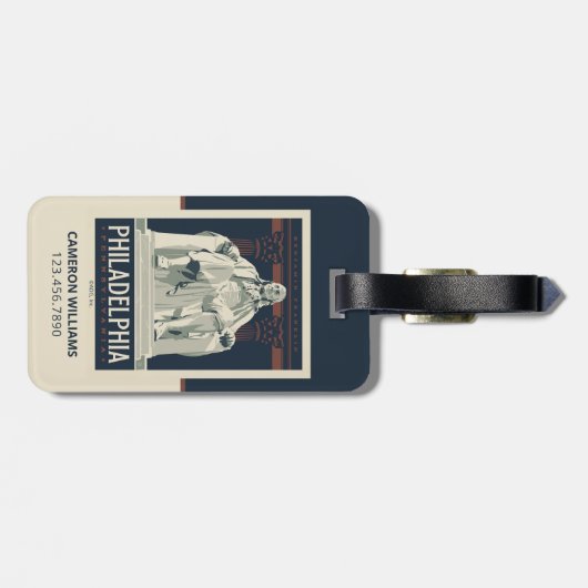 Philadelphia | Benjamin Franklin Institute Bagagelabel (Achterkant horizontaal)