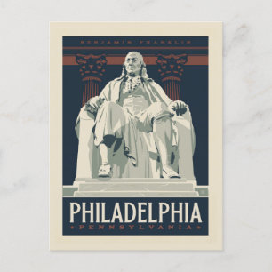 Philadelphia   Benjamin Franklin Institute Briefkaart