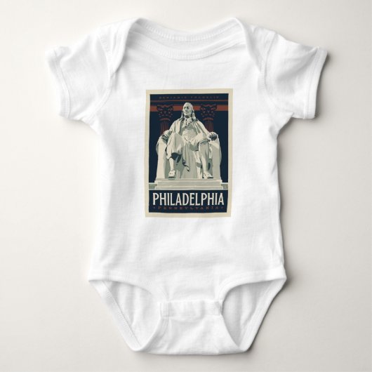 Philadelphia | Benjamin Franklin Institute Romper (Voorkant)