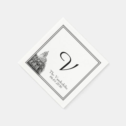 Philadelphia Bestemming Bruiloft Servet (Hoek)