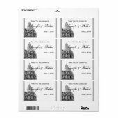 Philadelphia Bestemming Waterfles Label (Full Sheet)