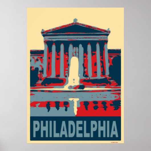 Philadelphia Blue Poster (Voorkant)