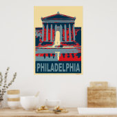 Philadelphia Blue Poster (Keuken)