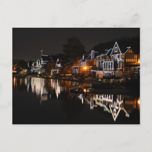 Philadelphia Boathouse Row op Sunset Briefkaart (Voorkant)