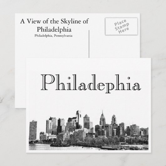 Philadelphia Briefkaart (Voorkant / Achterkant)